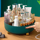 Axooms 360° Rotating Perfume and Makeup Organizer Tray, Large, Ivory White
