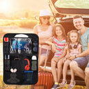 Axooms Car Back Seat Organizer, Backseat Protector, Storage Bag with Tablet Holder and 9 Pockets for Kids, Travel Accessories (1 Pack)