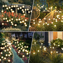 Axooms Solar Outdoor Lights Waterproof - 8 Packs 64 LED Solar Garden Lights, Patio Decor, Yard Decor, Unique Gifts for Women, Grandma Gifts