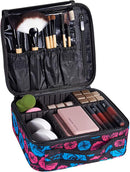 Axooms Cosmetics Storage Bag with Adjustable Compartments, Black, 25 × 22 × 9 cm