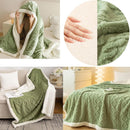 Axooms Fluffy Sherpa Blanket, Warm 200 x 230 cm, Thick Oversized XXL Throw Blanket, Soft Large Fleece Blanket for Sofa, Bed and Couch, Winter Blanket