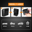 Axooms Car Trash Can, Small Car Garbage Bin with Lid and 30 Trash Bags, Organizer Container for Car, Office, Bedroom, and Home