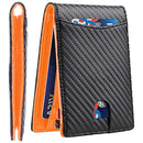 Premium Leather Slim Money Clip Wallet for Men