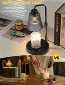 GODONLIF Candle Warmer Lamp with Timer, Birthday Gifts for Women Home Decor | 24h Cycle Timer Dimmable Wax Melt Warmer with 2 Bulbs, Fall Decor for Home Living Room Halloween Decorations Gifts for Mom