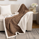Axooms Fluffy Sherpa Blanket, Warm 200 x 230 cm, Thick Oversized XXL Throw Blanket, Soft Large Fleece Blanket for Sofa, Bed and Couch, Winter Blanket