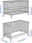 Axooms GULLIVER Crib, 60 x 120 cm - White