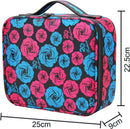 Axooms Cosmetics Storage Bag with Adjustable Compartments, Black, 25 × 22 × 9 cm