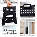 Handy Laundry Folding Step Stool 9 Inch, Black, Non-Slip Holds 300 lbs | 9 Inch, Black, Foldable Collapsible Step Stool, Non-Slip, Holds 300 lbs, Kitchen Bathroom Bedroom, Adults
