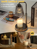 GODONLIF Candle Warmer Lamp with Timer, Birthday Gifts for Women Home Decor | 24h Cycle Timer Dimmable Wax Melt Warmer with 2 Bulbs, Fall Decor for Home Living Room Halloween Decorations Gifts for Mom
