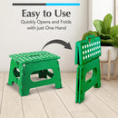 Handy Laundry Folding Step Stool 9 Inch, Black, Non-Slip Holds 300 lbs | 9 Inch, Black, Foldable Collapsible Step Stool, Non-Slip, Holds 300 lbs, Kitchen Bathroom Bedroom, Adults