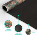 Axooms XL White Topographic Contour Gaming Mouse Pad, Extended Desk Mat with Non-Slip Rubber Base and Stitched Edges