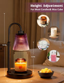 Candle Warmer Lamp with Timer Home Decor Birthday Gifts for Women | Dimmable Candle Warmer for Jar Candles, Height Adjustable Wax Melts Warmer,Room Decor House Warming Gifts New