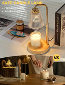 GODONLIF Candle Warmer Lamp with Timer, Birthday Gifts for Women Home Decor | 24h Cycle Timer Dimmable Wax Melt Warmer with 2 Bulbs, Fall Decor for Home Living Room Halloween Decorations Gifts for Mom