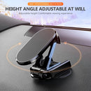 Axooms Foldable Magnetic Car Phone Holder, New Metal Alloy, Adjustable 360° Dashboard Mount, Black