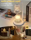 GODONLIF Candle Warmer Lamp with Timer, Birthday Gifts for Women Home Decor | 24h Cycle Timer Dimmable Wax Melt Warmer with 2 Bulbs, Fall Decor for Home Living Room Halloween Decorations Gifts for Mom