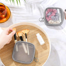 Axooms 4-Piece Mesh Makeup Bag Set, Clear Travel Cosmetic Bags with Zippers, Small Toiletry Pouches in Multiple Sizes