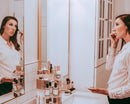 Axooms 360-Degree Rotating Clear Acrylic Makeup Organizer for Cosmetics, Makeup, and Essential Oils