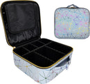 Axooms Cosmetics Storage Bag with Adjustable Compartments, Black, 25 × 22 × 9 cm