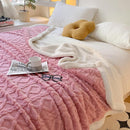 Axooms Fluffy Sherpa Blanket, Warm 200 x 230 cm, Thick Oversized XXL Throw Blanket, Soft Large Fleece Blanket for Sofa, Bed and Couch, Winter Blanket