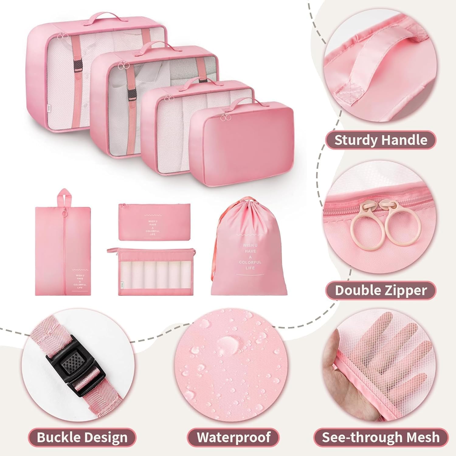 Packing Cube Set for Travel