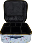 Axooms Cosmetics Storage Bag with Adjustable Compartments, Black, 25 × 22 × 9 cm