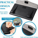 Axooms 2-Piece Car Tissue Holder Set, PU Leather Sun Visor Tissue Box Holder, Black