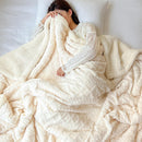 Axooms Fluffy Sherpa Blanket, Warm 200 x 230 cm, Thick Oversized XXL Throw Blanket, Soft Large Fleece Blanket for Sofa, Bed and Couch, Winter Blanket