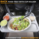 Axooms 2-in-1 Car Steering Wheel Desk | Laptop Tray with Pen Holder | Car Food Tray with Cup Holder | Multi-Purpose Travel Car Accessory