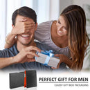 Premium Leather Slim Money Clip Wallet for Men