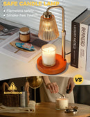 GODONLIF Candle Warmer Lamp with Timer, Birthday Gifts for Women Home Decor | 24h Cycle Timer Dimmable Wax Melt Warmer with 2 Bulbs, Fall Decor for Home Living Room Halloween Decorations Gifts for Mom