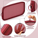 Axooms 4-Piece Mesh Makeup Bag Set, Clear Travel Cosmetic Bags with Zippers, Small Toiletry Pouches in Multiple Sizes