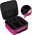 Axooms Cosmetics Storage Bag with Adjustable Compartments, Black, 25 × 22 × 9 cm