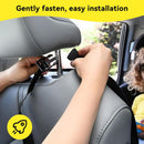 Axooms 2 PCS Kick Mat Back Seat Protector, Waterproof Car Backseat Protective Kick Mat with 2 Mesh Pockets, Large Vehicle Seat Back Kick Mat Organizer for Kids, Car Accessories (2PCS)