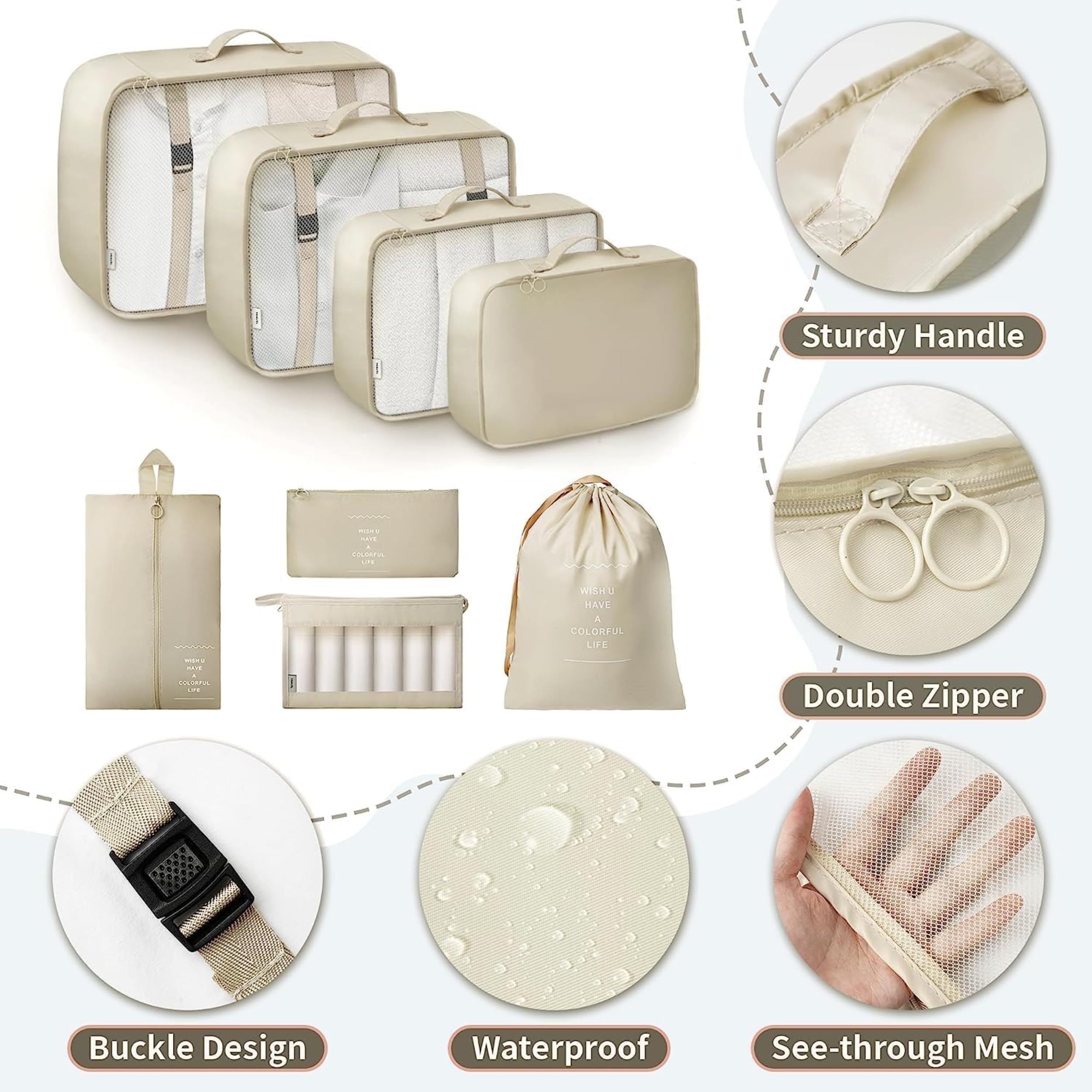 Packing Cube Set for Travel