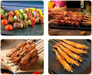 Professional Vertical Rotisserie Toaster Oven (8 Skewers) - Electric BBQ Kebab Grill Machine Countertop, Electric BBQ Grill & Toaster Oven for Home Use, Stainless Steel