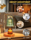 GODONLIF Candle Warmer Lamp with Timer, Birthday Gifts for Women Home Decor | 24h Cycle Timer Dimmable Wax Melt Warmer with 2 Bulbs, Fall Decor for Home Living Room Halloween Decorations Gifts for Mom