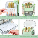 Axooms Makeup & Skincare Storage Organizer with Drawers and Waterproof, Dustproof Cover for Bedroom, Bathroom & Countertop, Green
