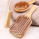 Axooms 3-Piece Natural Bamboo Hair Brush Set for Women, Men & Babies, Detangling Brushes for Wet, Dry, Curly, Thick & Straight Hair