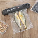Axooms Electric 2-in-1 Food Storage Vacuum Sealer | Automatic Sealing Machine for Home Kitchen | Keeps Food Fresh with Wet & Dry Sealing System | Includes 10 Food Bags (Black - 1 Piece)