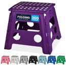 Handy Laundry Folding Step Stool 9 Inch, Black, Non-Slip Holds 300 lbs | 9 Inch, Black, Foldable Collapsible Step Stool, Non-Slip, Holds 300 lbs, Kitchen Bathroom Bedroom, Adults