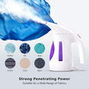 HiLIFE Steamer for Clothes, Portable Handheld Clothing Steamer, 240ml Big Capacity, 700W, Strong Power, Fabric Quick Wrinkle Remover with Brush for Home, Office(ONLY 120V) -Blue