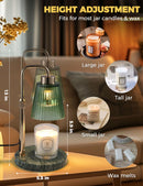 GODONLIF Candle Warmer Lamp with Timer, Birthday Gifts for Women Home Decor | 24h Cycle Timer Dimmable Wax Melt Warmer with 2 Bulbs, Fall Decor for Home Living Room Halloween Decorations Gifts for Mom