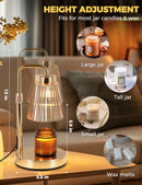 GODONLIF Candle Warmer Lamp with Timer, Birthday Gifts for Women Home Decor | 24h Cycle Timer Dimmable Wax Melt Warmer with 2 Bulbs, Fall Decor for Home Living Room Halloween Decorations Gifts for Mom