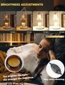 GODONLIF Candle Warmer Lamp with Timer, Birthday Gifts for Women Home Decor | 24h Cycle Timer Dimmable Wax Melt Warmer with 2 Bulbs, Fall Decor for Home Living Room Halloween Decorations Gifts for Mom
