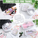 Axooms 4-Piece Mesh Makeup Bag Set, Clear Travel Cosmetic Bags with Zippers, Small Toiletry Pouches in Multiple Sizes