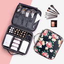 Axooms Cosmetics Storage Bag with Adjustable Compartments, Black, 25 × 22 × 9 cm