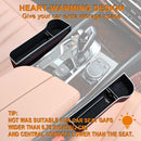 Axooms Multifunctional Car Seat Organizer, Console Side Storage Box with Cup Holder and Two Seat Hooks, Front Seat Car Organizer for Phone and Sunglasses