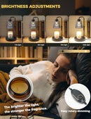 GODONLIF Candle Warmer Lamp with Timer, Birthday Gifts for Women Home Decor | 24h Cycle Timer Dimmable Wax Melt Warmer with 2 Bulbs, Fall Decor for Home Living Room Halloween Decorations Gifts for Mom