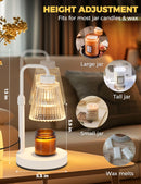 GODONLIF Candle Warmer Lamp with Timer, Birthday Gifts for Women Home Decor | 24h Cycle Timer Dimmable Wax Melt Warmer with 2 Bulbs, Fall Decor for Home Living Room Halloween Decorations Gifts for Mom