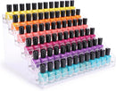 Axooms 3-Tier Acrylic Display Stand, Nail Polish and Essential Oil Organizer for 36–56 Bottles, Clear